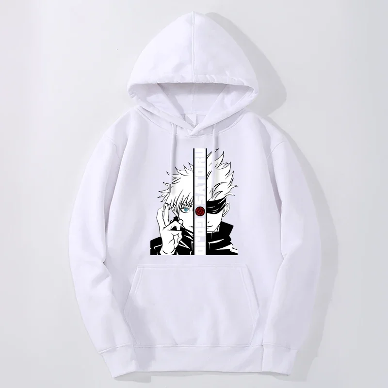 

Jujutsu Kaisen Hooded Sweatshirts men women gojo satoru Japan Anime hoodies Fashion Loose Hooded Neck Streetwear Pullover