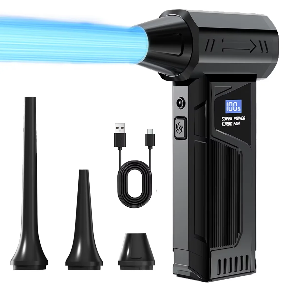 

New X8 Brushless Turbo Jet Fan Blower 150000RPM Powerful Electric Air Blower Vacuum Dust Cleaner Portable Dust Violent Fan