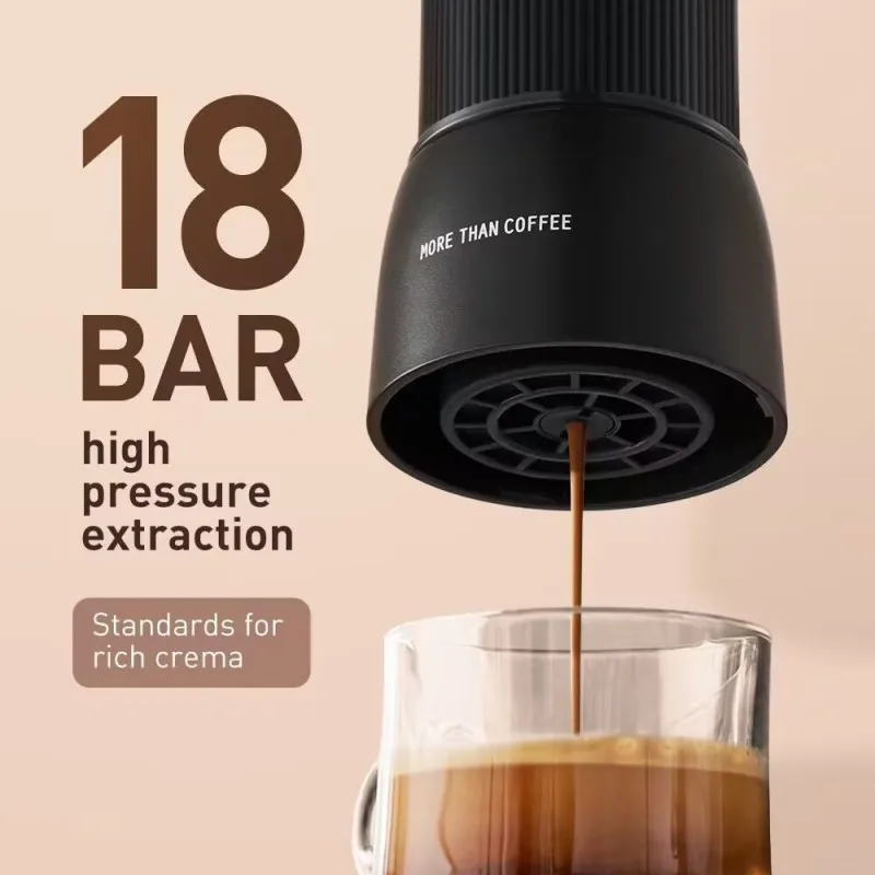 Portable Manual Coffee Machine Household Small Capsule Coffee Machine Hand-pressed Espresso Coffee Powder Extraction Machine