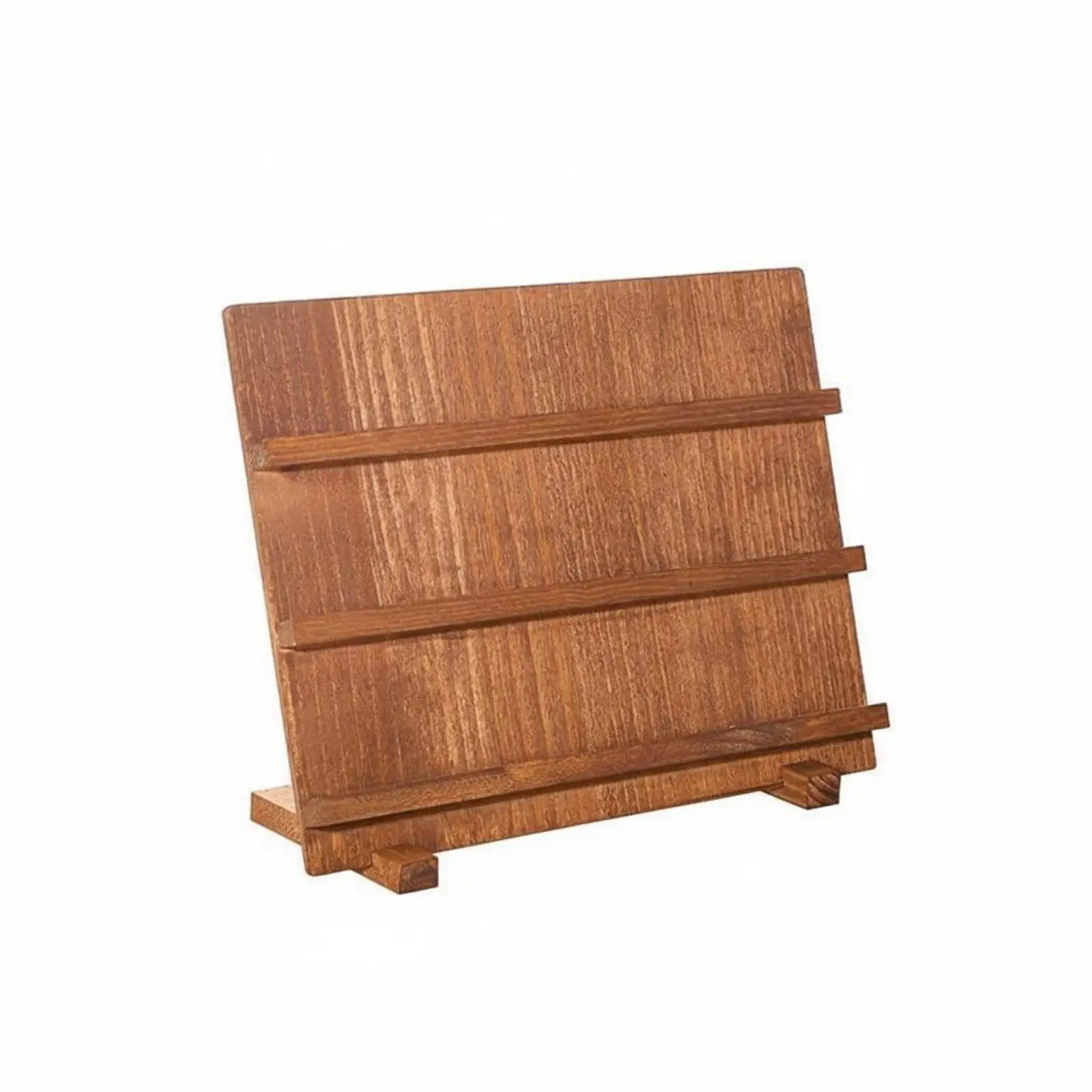 Expositor de Pendientes de Madera Maciza, Organizador de Joyas en Niveles, Estante para Exhibición de Collares en Tiendas y Transmisiones en Vivo