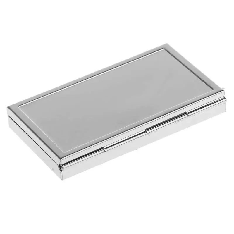 Mini Travel Metal Pill Box Medicine Organizer Container Tray Box Case Storage 3 Slot