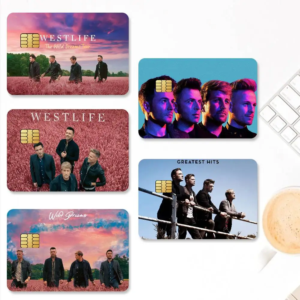Band W-Westlife-S Credit Card Stickers Skin for Bank Debit Decorative Protection 4PCS Decal Anti-scratch Waterproof