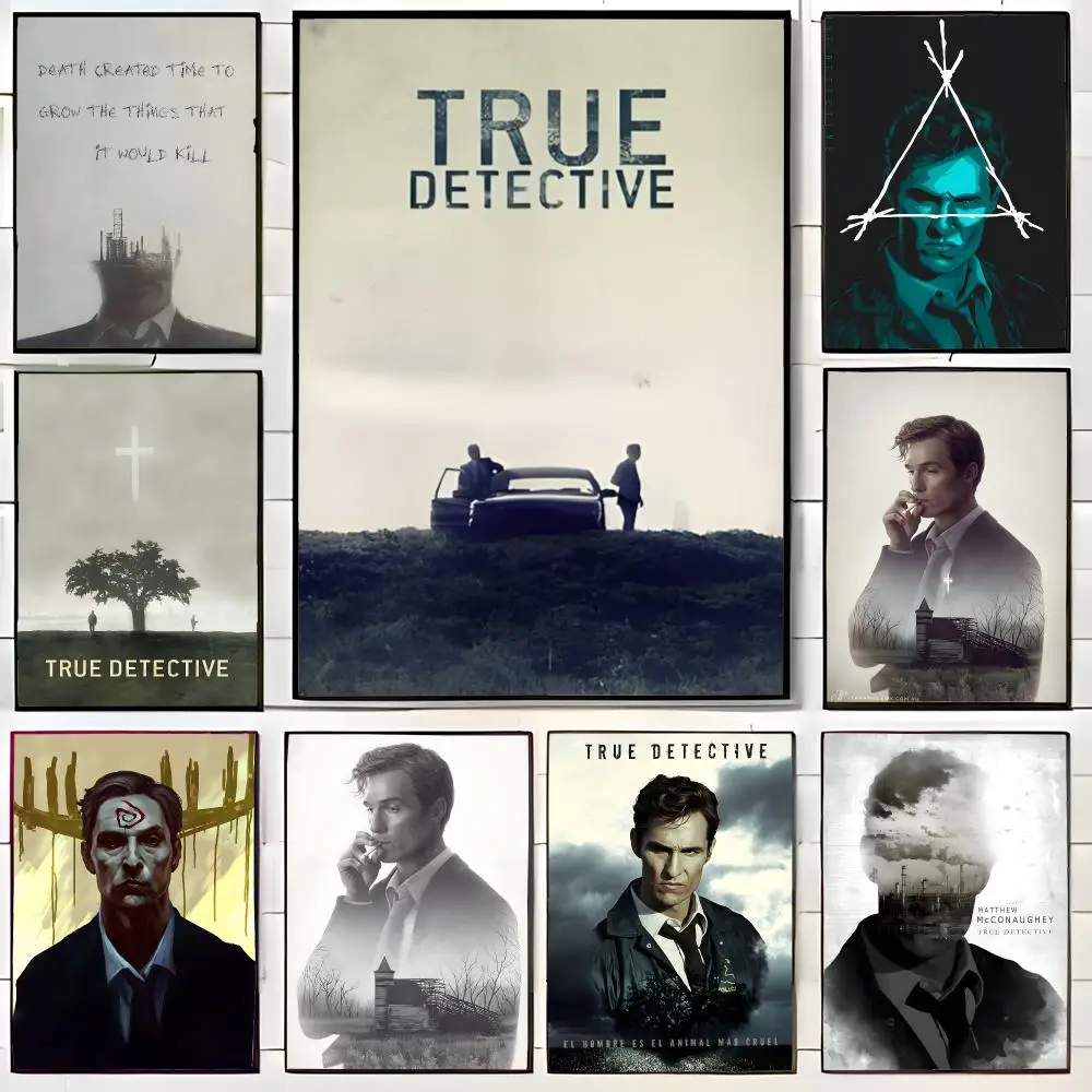 Tv Mystery T-True Detective Poster Wall Art Print Decorative Mural Home Decor Gift Unframed