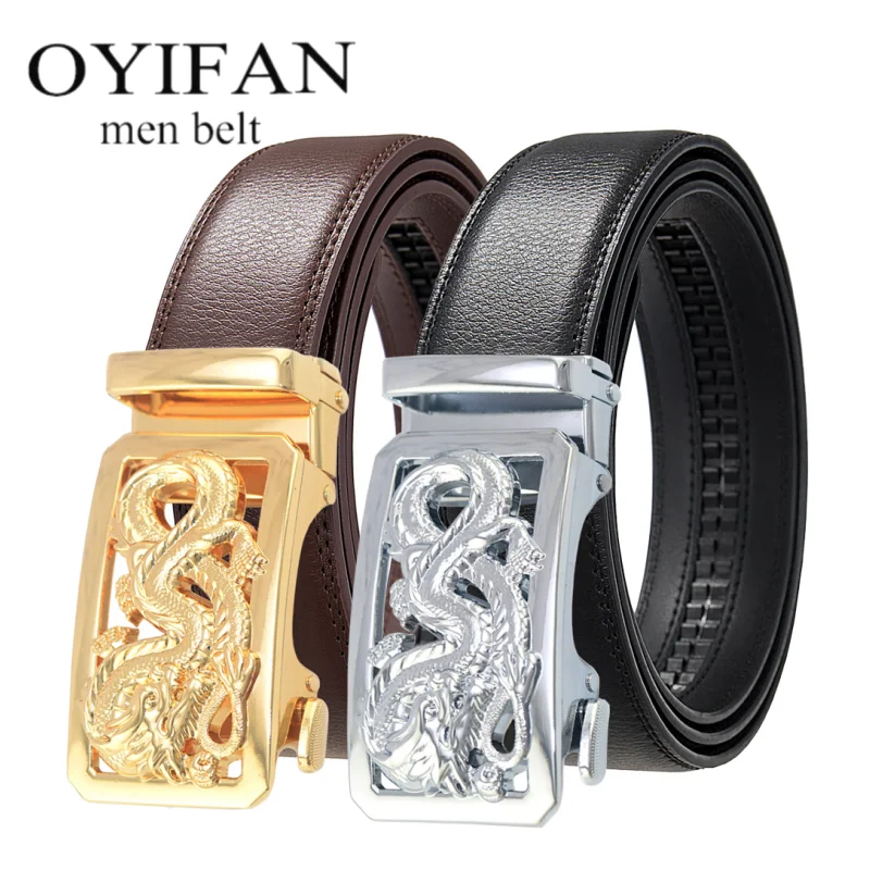 Belt men high quality automatic buckle personalized belt casual belt soft pu leather ratchet belt popular