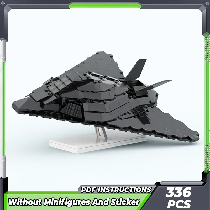 Moc Building Bricks Military Fighter Model F-117 Nighthawk Technology Modular Blocks Gifts Christmas Toys DIY Sets Assembly