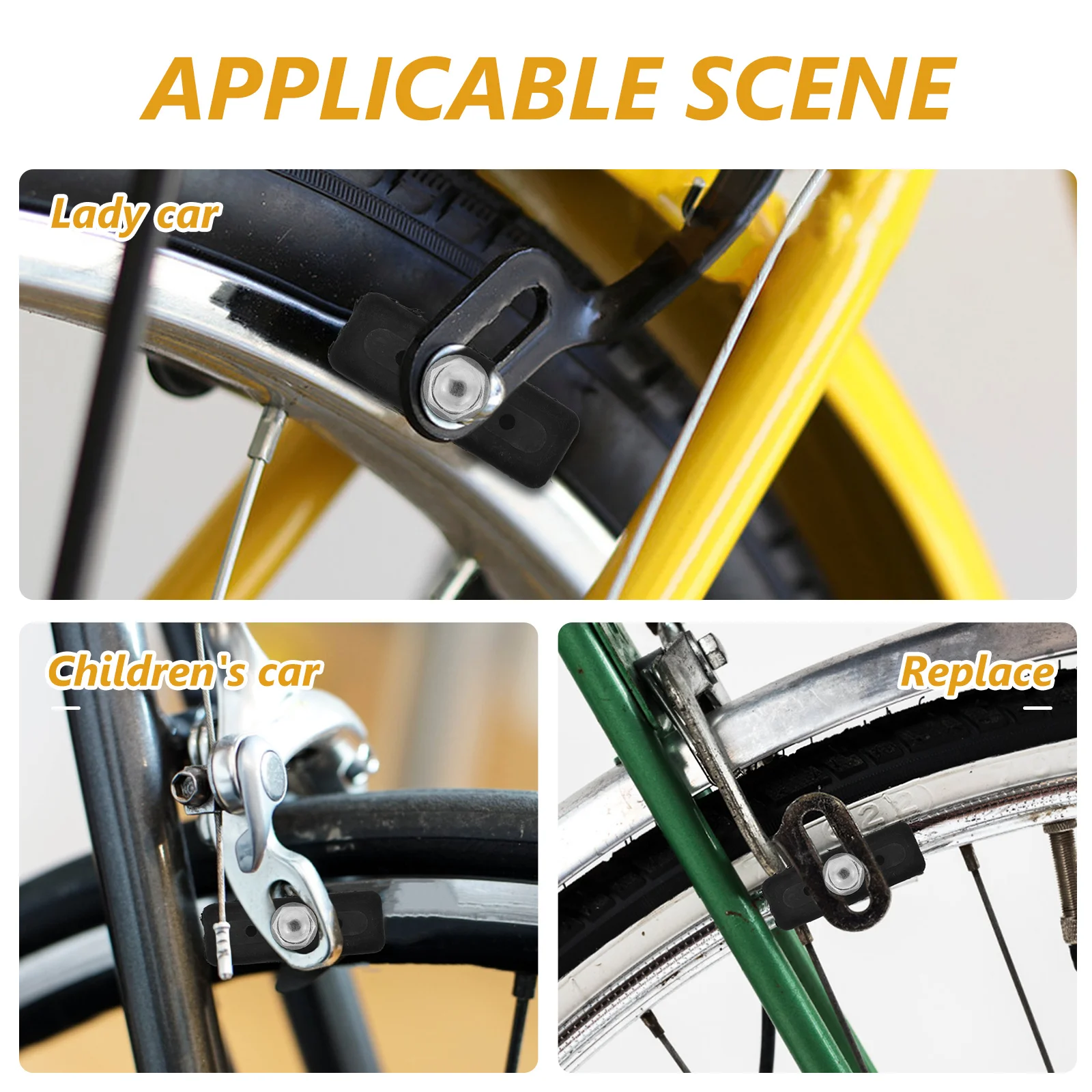 Pastilha de freio de bicicleta, 4 unidades, resistente ao desgaste, longa duração, substituição de freio a disco de mountain bike, fácil instalação, peça de bicicleta para estrada elétrica