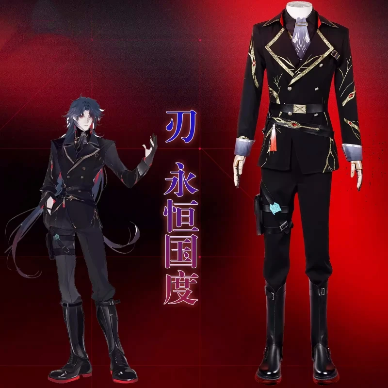 Blade Cosplay Game Honkai: Star Rail Anime Men Women Handsome Military Uniform Role Play Clothing Halloween Suit Pre-sale