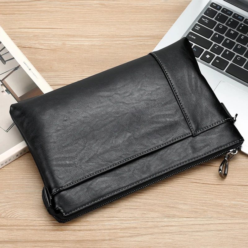 

Модный кожаный клатч большой емкости для мужчин, верхний слой из воловьей кожи, стильный кошелек, длинная сумка-клатч SAC 가방