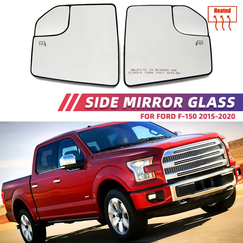 Heating Side Mirror Glass Lens Door Wing View Mirror Glass for Ford F-150 F150 XL King Ranch Platinum Raptor SuperCrew 2015-2020