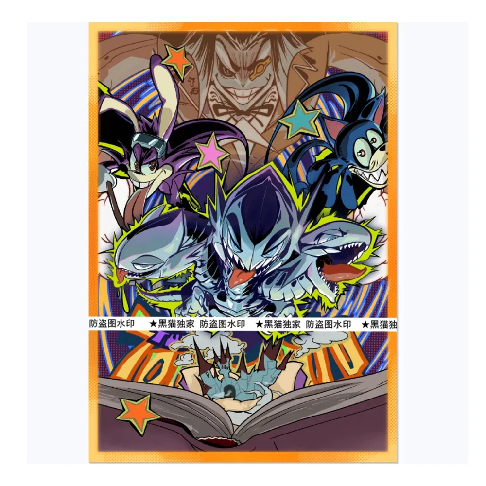 60Pcs/set 63X90Mm Diy Self Made Yu-Gi-Oh! Toon World Card Sleeves Blue Eyes Toon Dragon Card Protective Cover Card Gift Toy