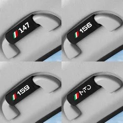 1PC Car Roof Armrest Pull Cover Handle Gloves Protection for Alfa Romeo Giulia STELVIO Giulietta 156 159 147 Mito Tonale Car