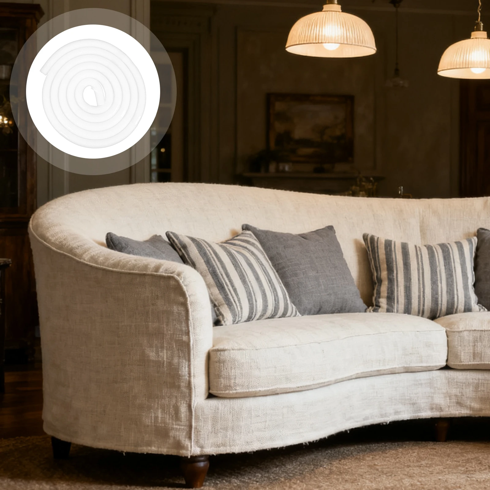 2 متر 4 سنتيمتر رغوة غطاء الأريكة Tuckers الغلاف الثنية القبضات نونسليب أريكة المثبت سميكة لينة مرنة الفجوة حشو قضيب للأبواب النوافذ