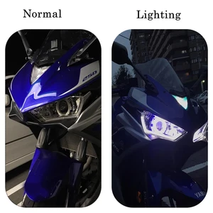 R25 R3 Lighthouse Motorcycle Lights Angel Demon Eye Hyd Hid Angel Eye für Yamaha YZF R25 R3 2013 2014 2015 2016 2017 8 Hauptverkauf Leuchtturm Yamaha R3 - №5