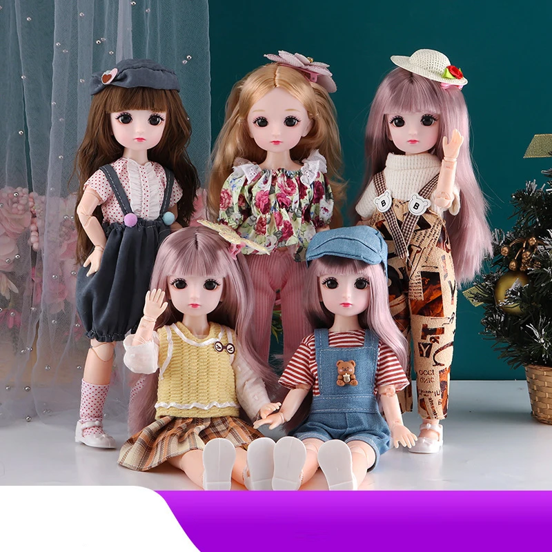 

12 - дюймовая BJD кукла 1 / 6 23 Подвижные суставы макияж 3D большие глазные яблоки кукла девушка модная одежда юбка DIY игрушки подарки,игрушки для девочекs куклы секс кукла кукла лол игрушки для детей куклы для девоч