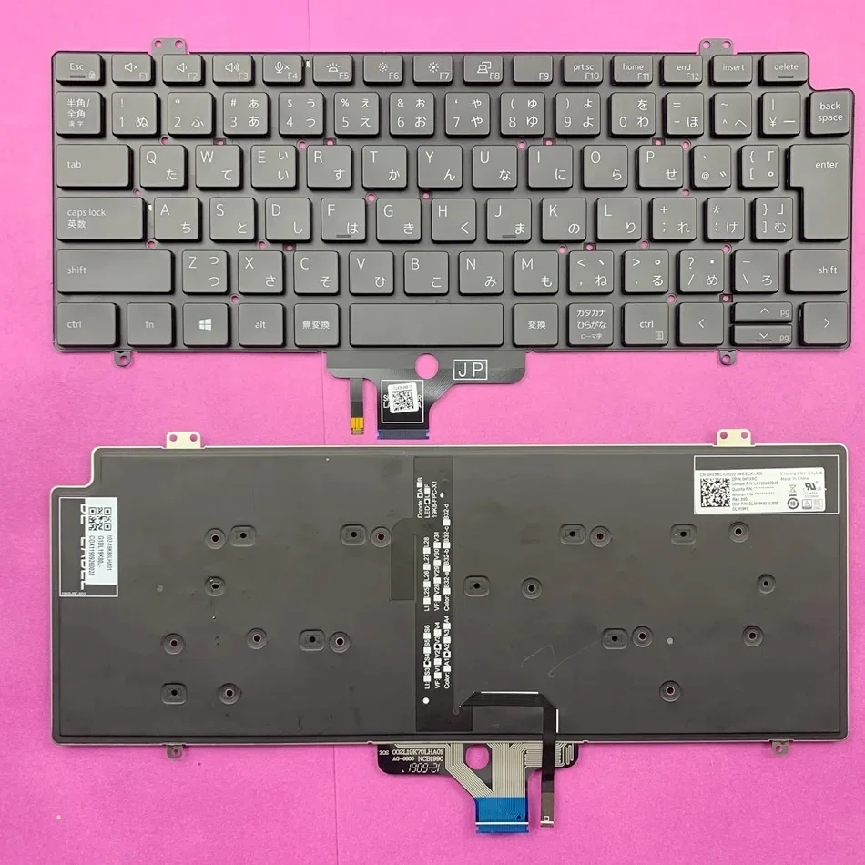 

Japanese Backlit Laptop Keyboard For Dell Latitude 5320 7310 7320 2 in 1 DP/N:0HVXXC Without Frame JP Layout