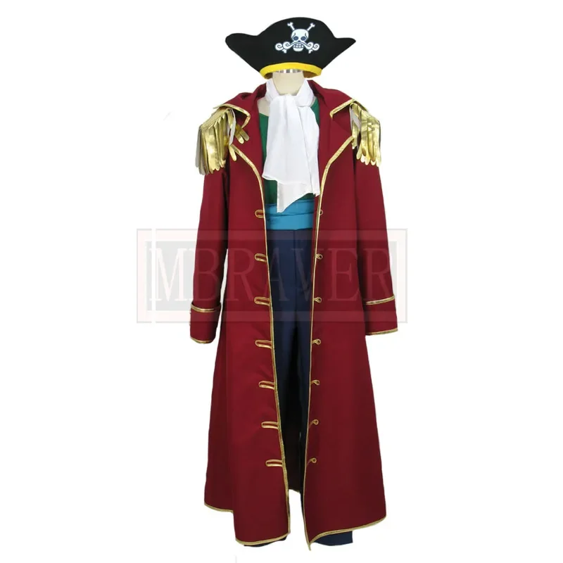 Gol D Roger Cosplay Costume Halloween Christmas Party Uniform Custom Made any Size