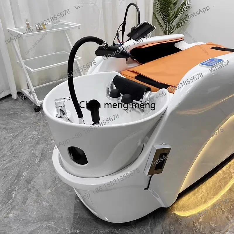 AB03  Nordic Electric Massage Shampoo Bed Modern Beauty Salon Massage Table Comfort Artifact Salon Furniture Silla De Peluquería