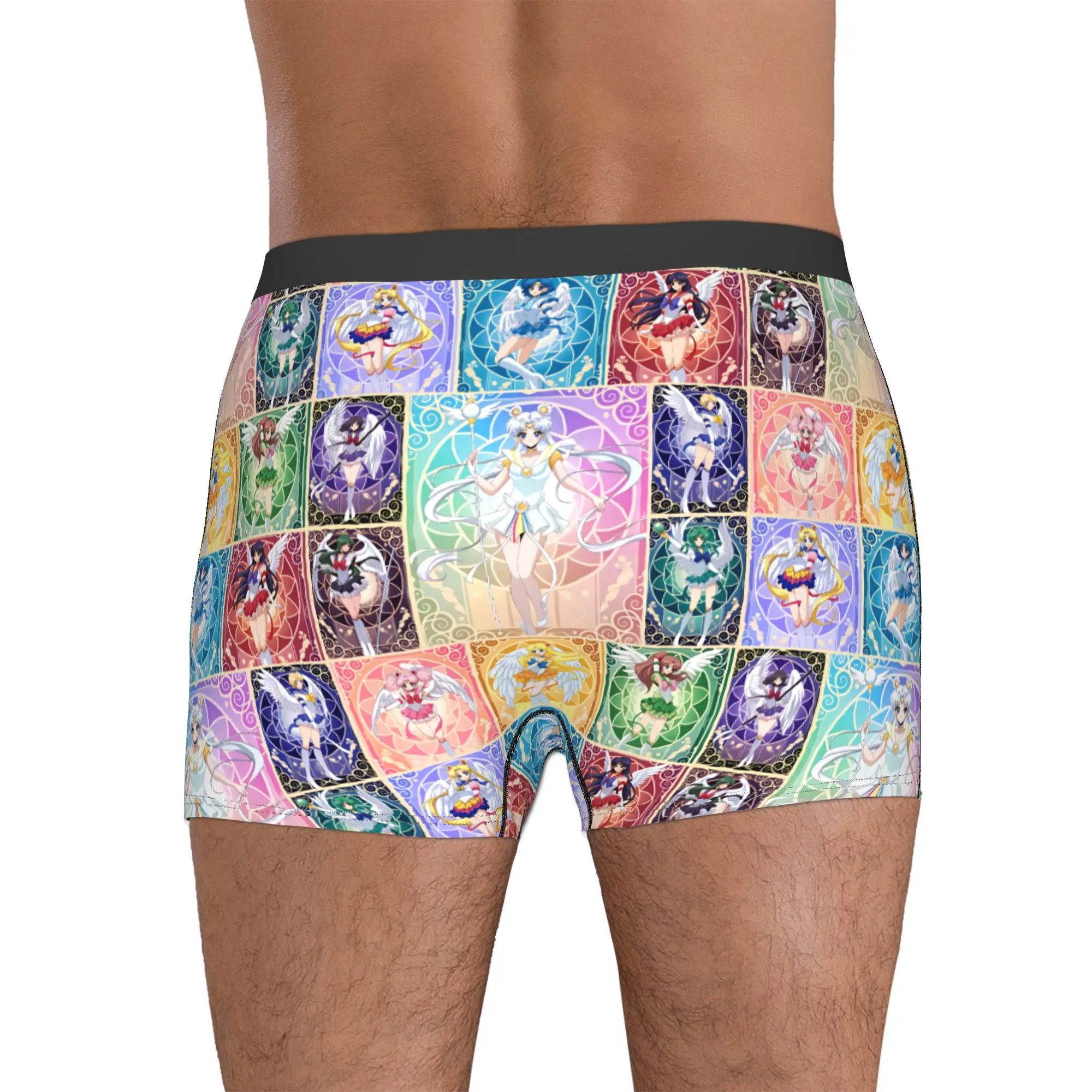 Male Cool Sailor Saturn Moon Cosmos  Underwear Mercury Uranus Boxer Briefs Soft Shorts Panties Underpants view 4