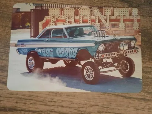 64 Falcon Welderup Eye Candy Hot Rod Drag Racing Car  Metal Wall Sign