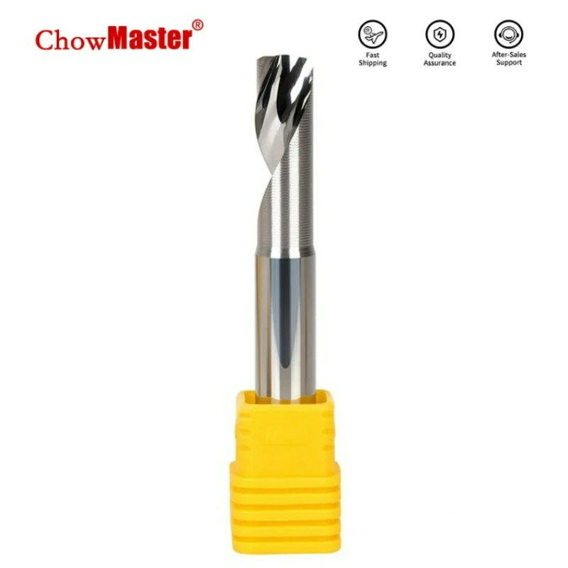 

Chowmaster Aluminum Single Flute Router Bit 1F Ucoated Tungsten Carbide Milling Cutter 3.175/4/5/6/8/10/12mm