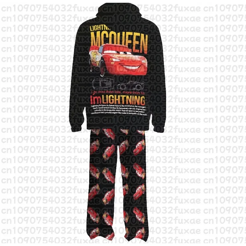 

The Best-selling New Product, The Car Lightning McQueen & Sally Autumn/Winter Hoodie and Pajama Pants Set for Adult Couples