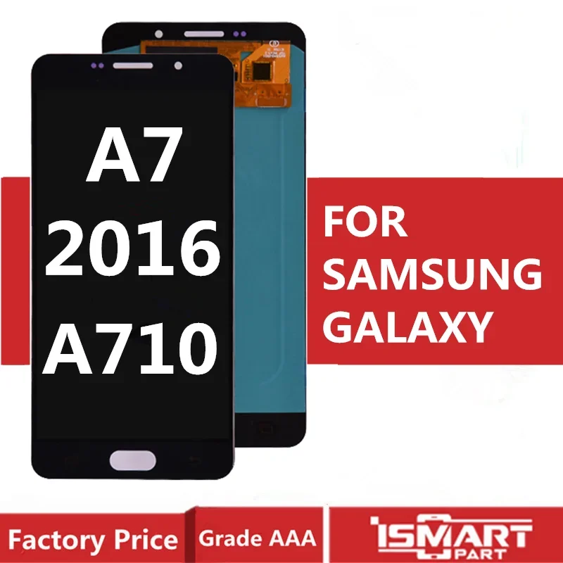 OLED/ TFT For Samsung Galaxy A7 2016 LCD Display Touch Screen Digitizer Assembly A710 A710F Repair Parts