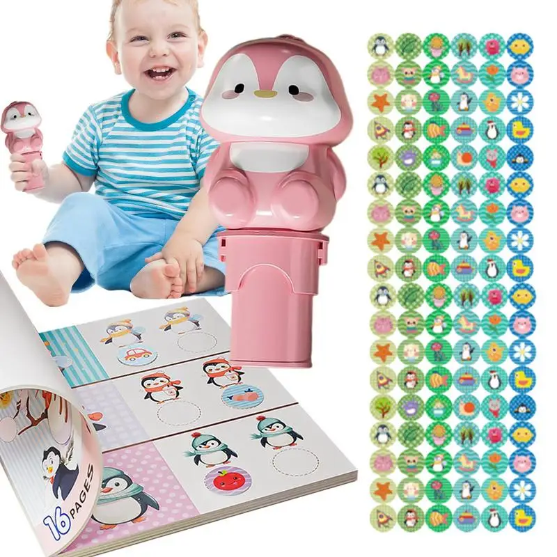 

Sticker Stamp Waterproof Activity Pad With 400 Total Stickers Sticker And Stamper Arts Crafts Fidget Toy Collectible Creative