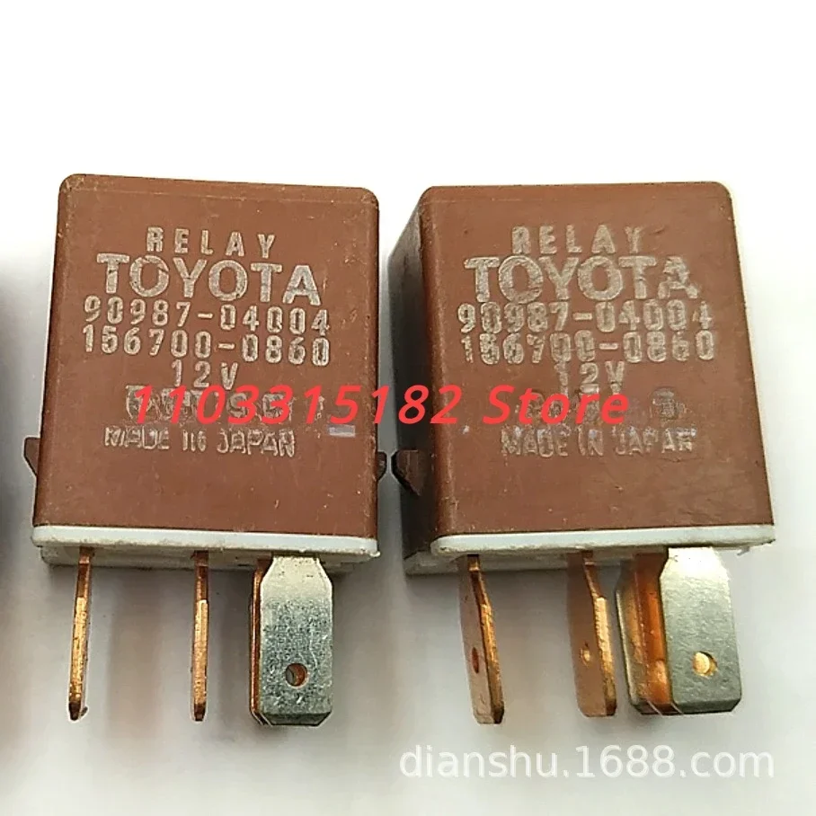 

Suitable for Automotive Relay 90987-04004 5 Plug Vermilion Long Flat