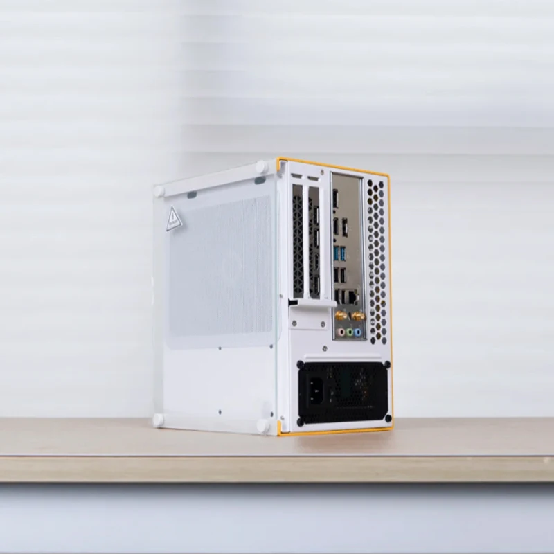 미니 게이밍 컴퓨터 호스트 ITX 휴대용 호스트 DDR4 RX6500 SFX 전원 공급 장치 멋진 외관 고성능 게이밍 오피스 데스크탑 호스트