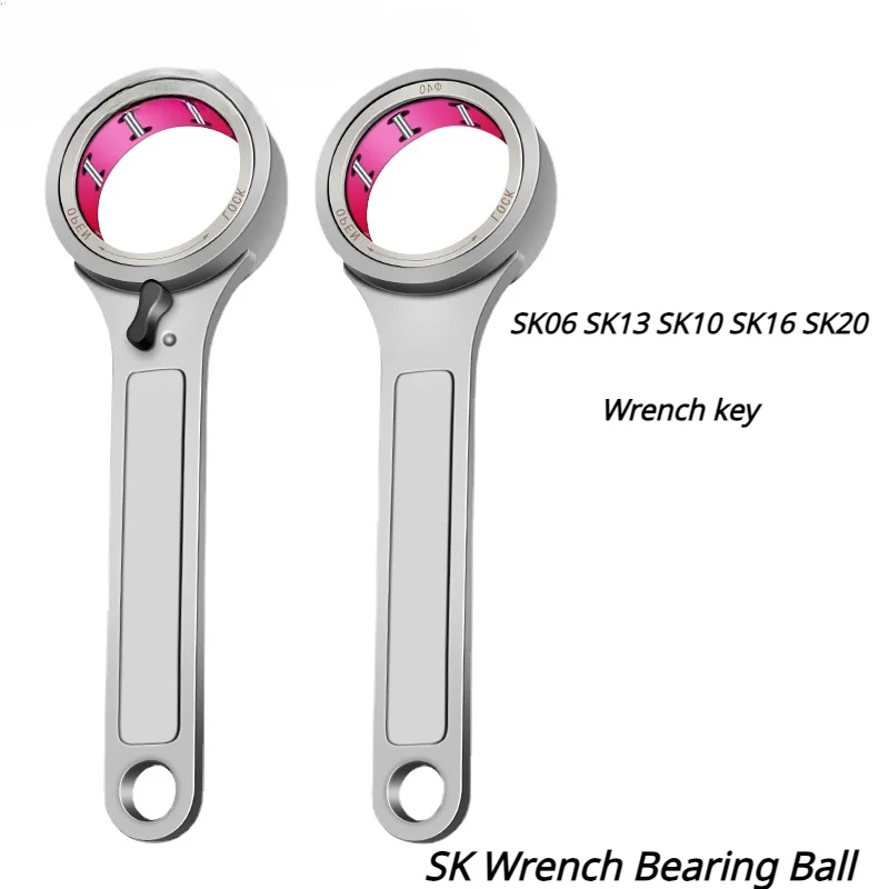 1pcs SK Wrench Bearing Ball SK06 SK13 SK10 SK16 SK20 Wrench Key BT40 BT30 Nut Bearing GER Wrench Bearing Spanner Ball