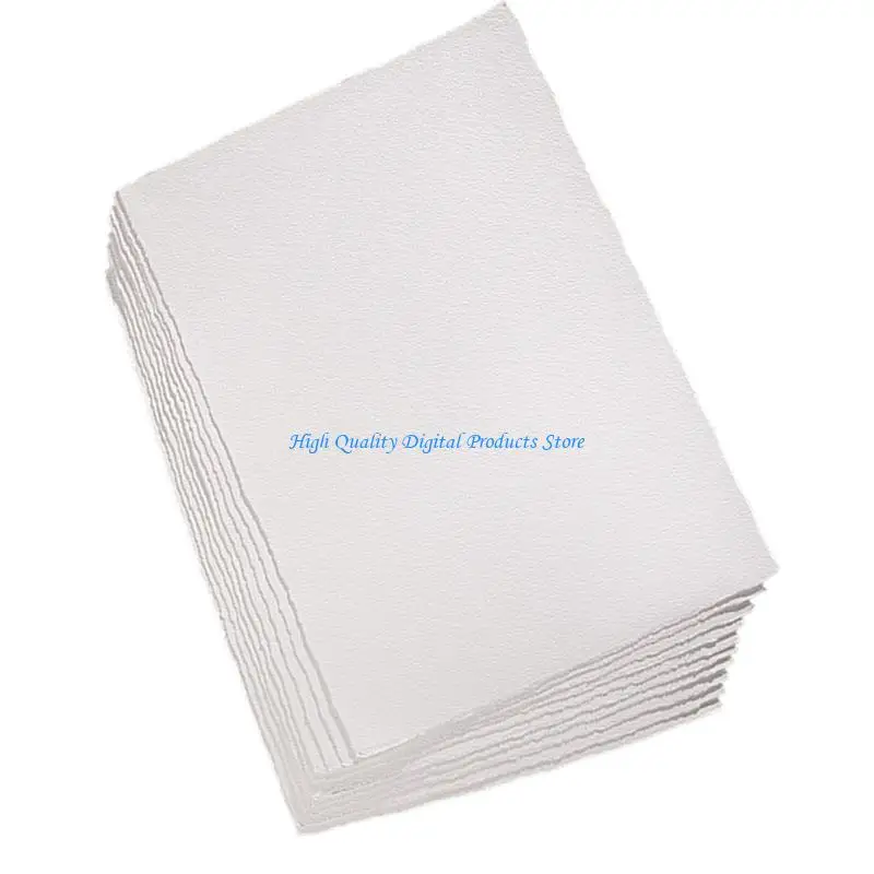 مجموعة ورق فني من القطن 300 جرام احترافية من U2JE، 10 ورقات من ورق الحرف الفنية ذو حافة سطحية لأعمال تصميم اللوحة التفصيلية