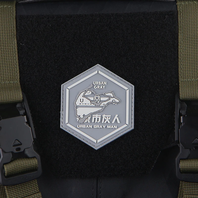 Urban Grey Man 3D PVC Patches  - Urban Backpack Tactical review and price