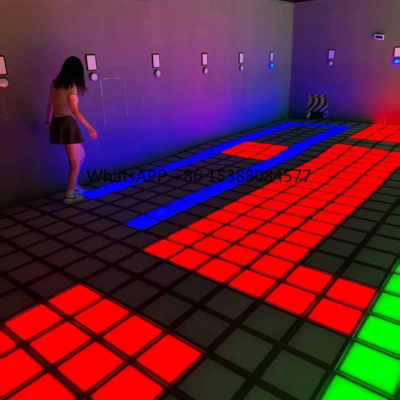 

Customized Activate Game Led Floor Activate Stage Lighting Grid Led Floor Light Dance Pressure Sensing Floor Game