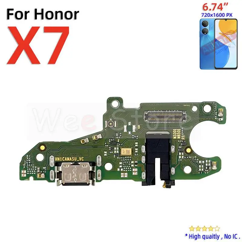 USB Sub Board Dock Mic Charger Connector Charging Port Flex Cable For Huawei Honor View 20 Lite Pro 20i 20s X7 X8 X9 Phone Parts