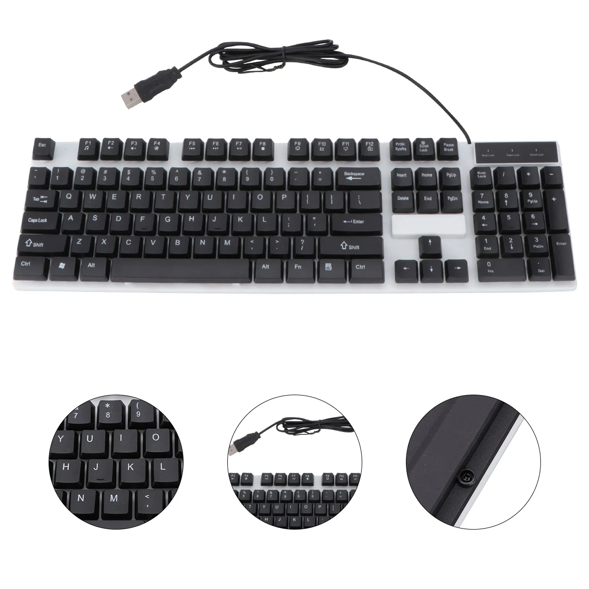 

1 pc Creative Wired Gaming Keyboard for Computer Laptop Desktop Mechanical Keyboards Illuminated E-Sports Keyboard Mouse Set