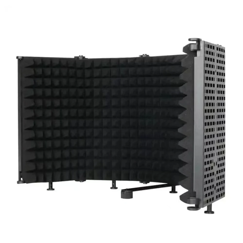 

3/5 панельных отражающих фильтров, профессиональный изолирующий экран для студийного записывающего микрофона, подходит для любого конденсаторного микрофона