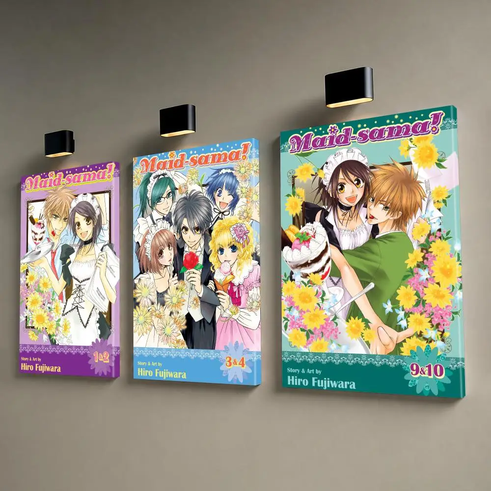 Cute Anime Maid-Sama Framed Wall Painting Canvas Wall Prints for Bedroom Living Area Office Hanging Picture Decor