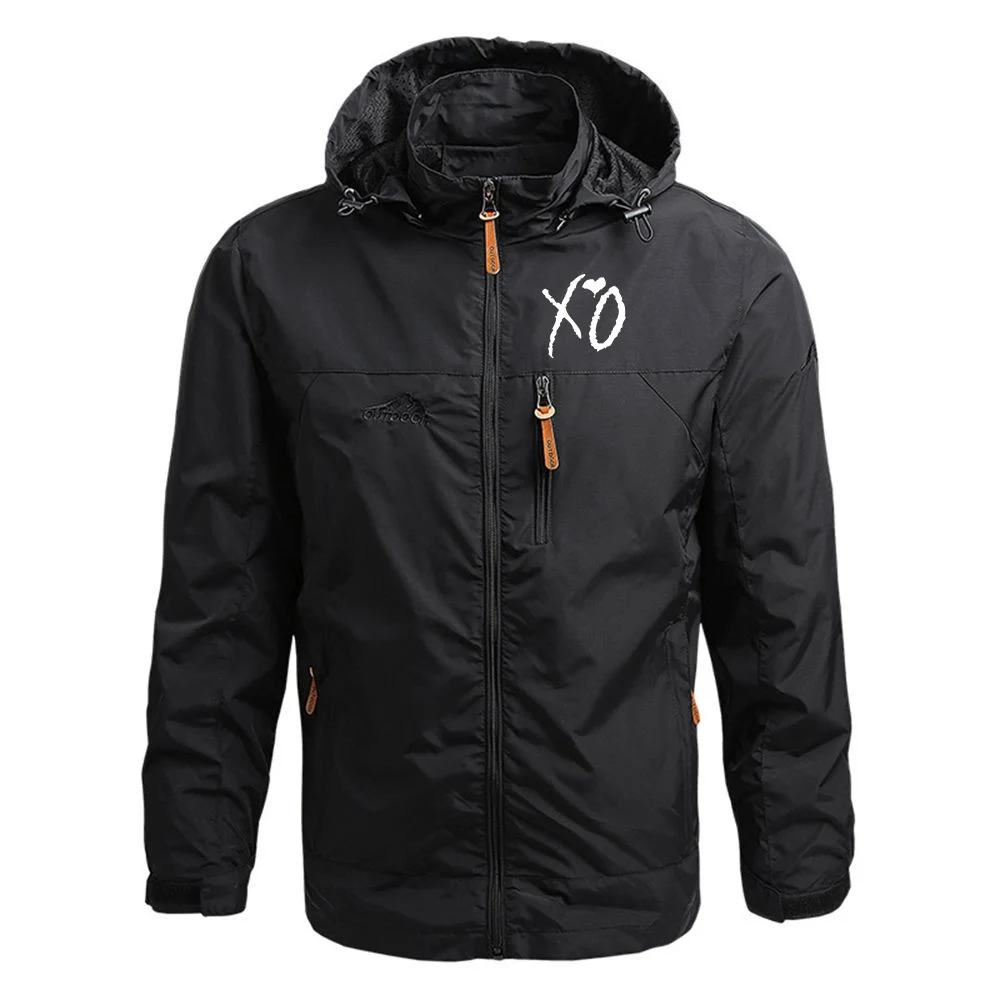 XO The Weeknd The men's four-color windbreaker is suitable for spring and autumn and has a zipper hoodies jacket