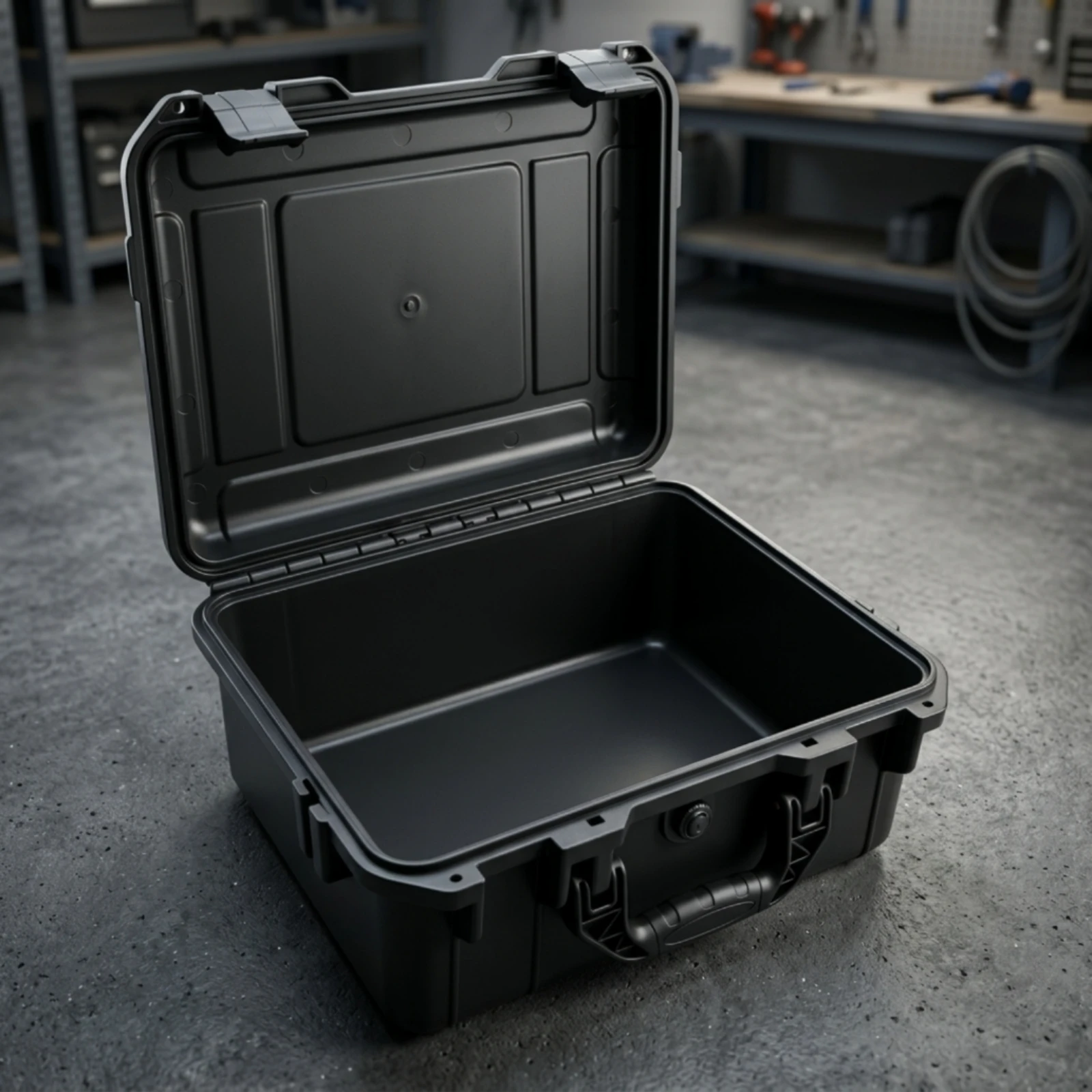 Étui de transport rigide vide, boîte à outils en plastique, boîte de rangement portable avec mousse antichoc pour les pilotes de drones