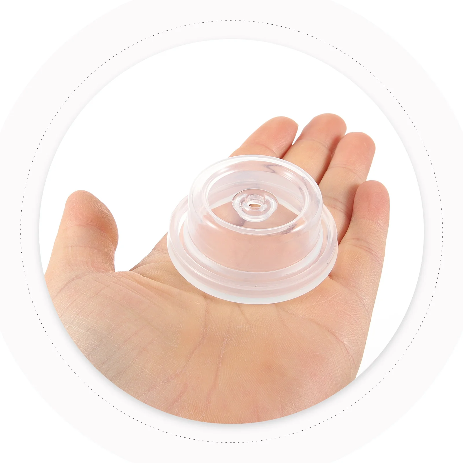 

4 шт. силиконовые детали молокоотсоса, прозрачные чаши для ручного насоса, прочные вакуумные аксессуары для новых мам, принадлежности для грудного вскармливания