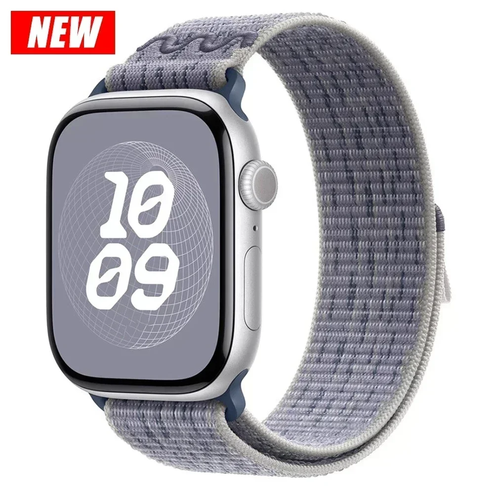 Armbänder für Apple Watch Band 45 mm 46 mm 42 mm 49 mm 44 mm für Nike Nylon Sport Loop Armband Correa iWatch 10 9 8 7 6 5 4 SE Ultra 2 – Detail 16
