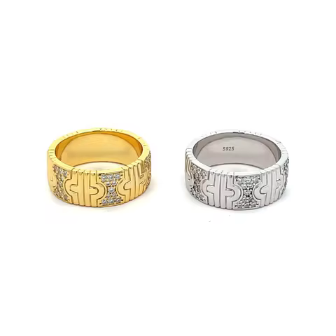 ZOCA 925 sterling silver gold and silver color ring for women special Design Ring Fine Jewelry