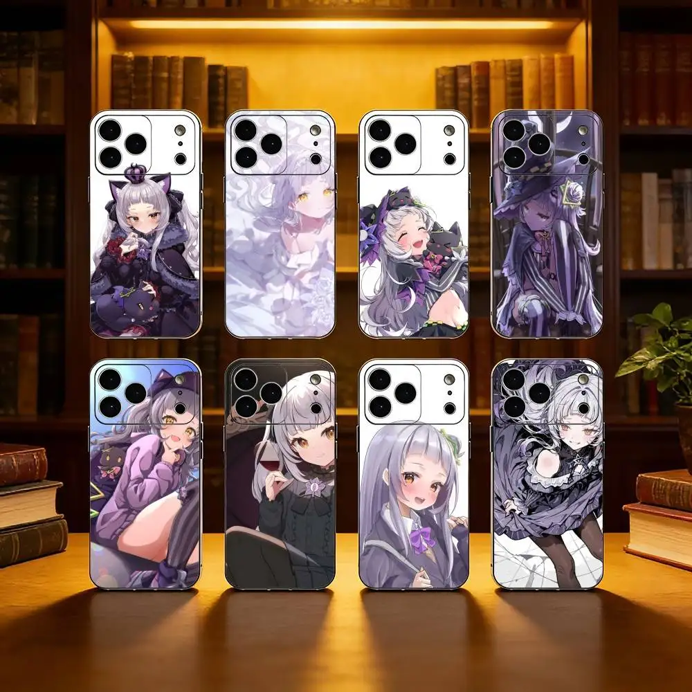 

Чехол для телефона S-Shion Murasaki для iPhone 17,16,15,14,13,12,11 Plus, Pro Max, черный силиконовый чехол