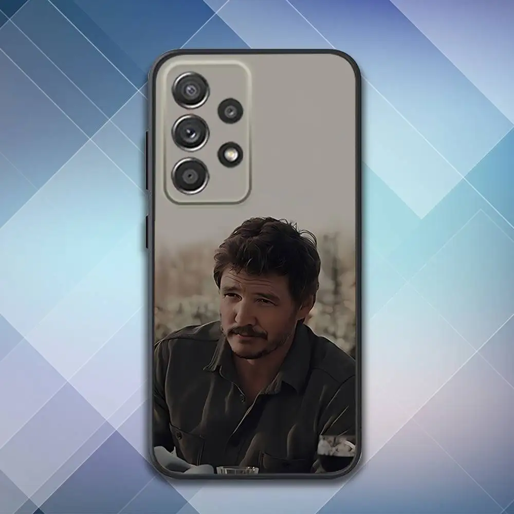 حافظة هاتف ممثل P-Pedro P-Pascal لهاتف سامسونج S 25,24,23,22,30,21,10,9,Ultra,Plus,Lite,FE,4,5G حافظة سوداء ناعمة