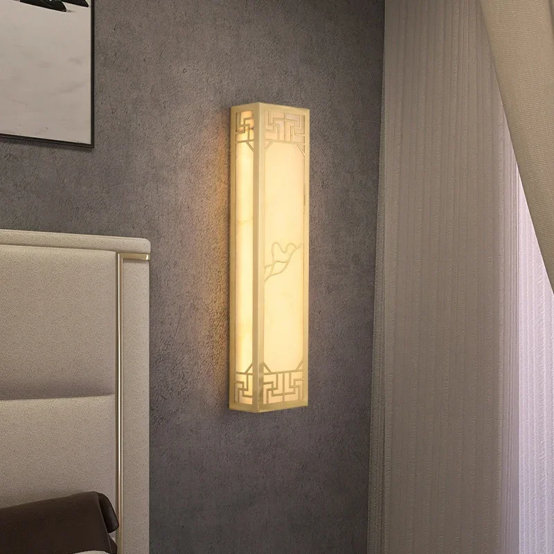 ABEL Brass Wall Light LED Modern Luxury Marble Sconces Fixture Indoor Decor for Home Bedroom Living Room Corridor