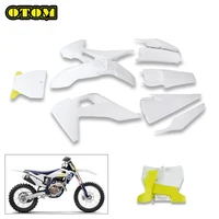 Cubierta de carenado de cuerpo completo para motocicleta HUSQVARNA, guardabarros delantero y trasero, placa de número, Panel protector de tanque de combustible FC250 FE350 FX450 TC125