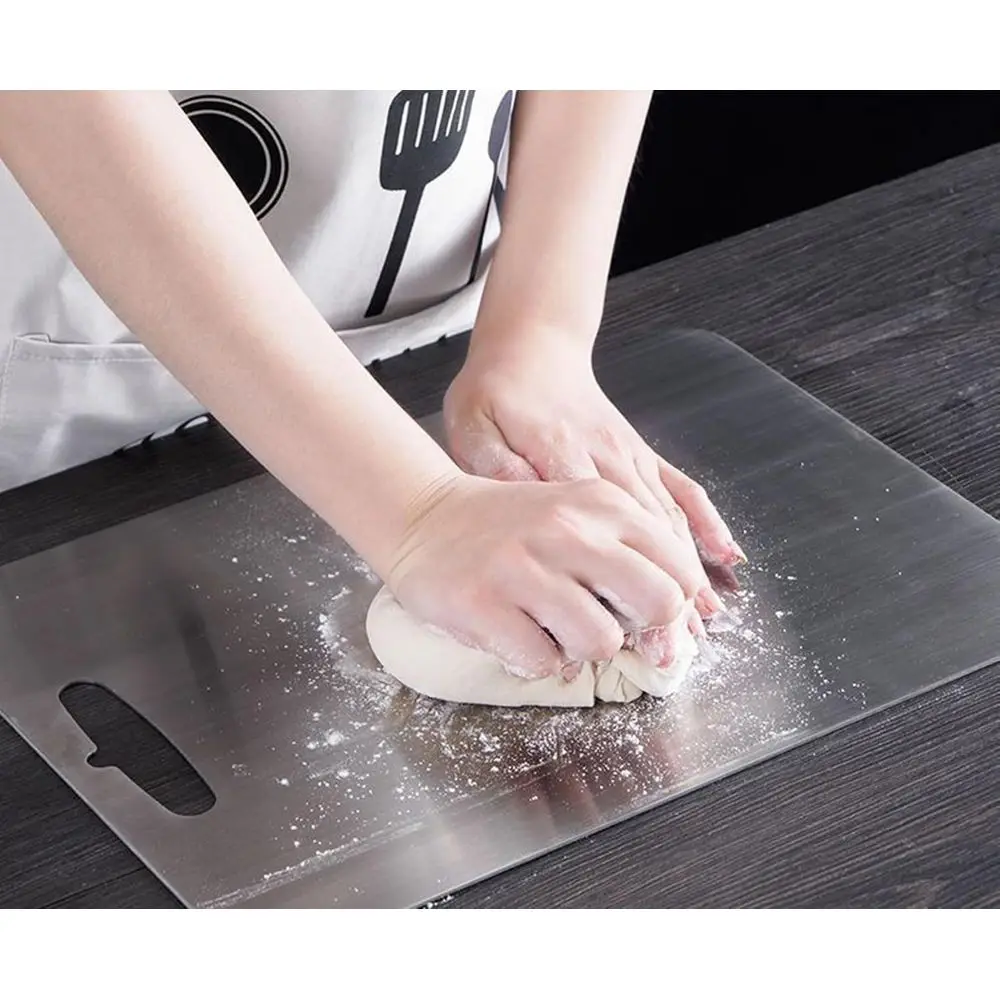 لوح تقطيع المطبخ من التيتانيوم على الوجهين، درجة طبية، غير لاصقة، 23.6 × 15.7 بوصة