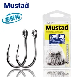 Mustad Origin 10827NP-BN Sea Fishing Hook Super Power Big Size Hoodlum Fish Hooks,1#-12/0#,