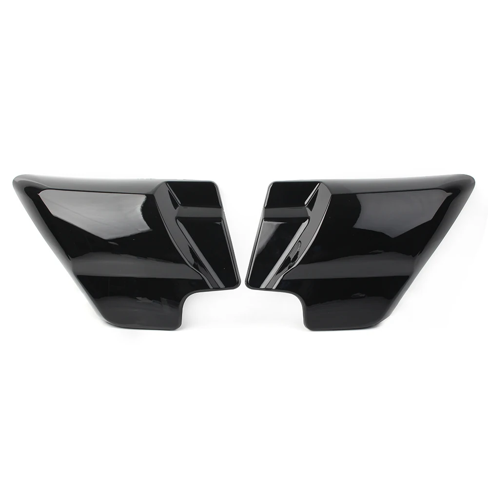 2x Gloss Black Motorcycle Side Covers Panels Left & Right for Harley Touring Road King Electra Glide 2009-2022