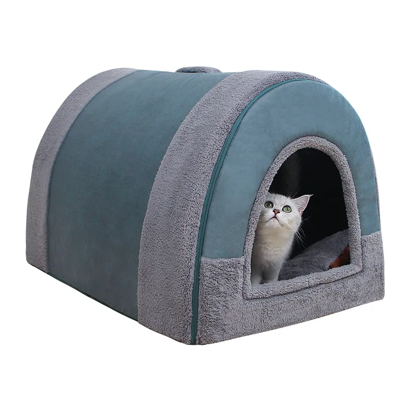 

Large Dogs House Big Dog Kennel Warm Winter Dog House Mat Detachable Washable Dogs Bed Nest Deep Sleep Tent for Medium Supplies